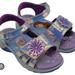 Disney Shoes | Euc Disney Frozen Ii Sandals Velcro Toddler Girl - Size 11 | Color: Blue/Purple | Size: 11g