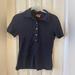 Tory Burch Tops | Great Condition Pre-Loved Tory Burch Pull Over Polo. Dark Blue. | Color: Blue | Size: S