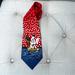 Disney Accessories | Disney Mickey Mouse Santa Wide Tie Silk | Color: Blue/Red | Size: Os