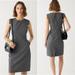 J. Crew Dresses | J. Crew Resume Dress Tollegno 1900 Italian Stretch Wool Gray C9102 | Color: Gray | Size: 4