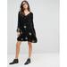 Free People Dresses | Free People Oxford Embroidered Mini Dress Size Small | Color: Black | Size: S