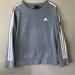 Adidas Tops | Adidas 3 Stripes Sweatshirt Size Medium | Color: Blue | Size: M