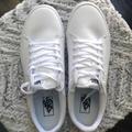 Vans Shoes | Men’s White Leather Vans Size 12. New! | Color: White | Size: 12