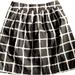 Michael Kors Skirts | Michael Michael Kors Brushed Cotton Black W Off White Plaid Pleated Mini Skirt | Color: Black/White | Size: 4p