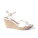 American Eagle Outfitters Shoes | American Eagle Espadrille Bow Wedges | Color: White | Size: 9