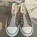 Converse Shoes | Converse Chuck Taylor All Star Women's Slip-On Gray Stripe Laceless Sneaker Sz 6 | Color: Gray | Size: 6