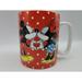 Disney Kitchen | Disney Kissing Mickey & Minnie Mouse Mug Heart Polka Dot Red Valentine's Day | Color: Red | Size: Os