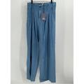 Levi's Jeans | Levi’s Jeans Wide Leg Pleated Front Women 34 Large Blue High Rise Made Crafted | Color: Blue | Size: 34