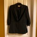 Michael Kors Jackets & Coats | 5 For $20 Michael Kors Black Blazer Size 4 3/4 Sleeve | Color: Black | Size: 4