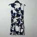 Anthropologie Dresses | Anthropologie Bel Kazan Blue Lily Floral Sleeveless Dress | Color: Blue/Gray | Size: Xs