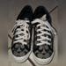 Coach Shoes | Coach Logo Canvas Sneakers. Size 8.5b. | Color: Black/White | Size: 8.5