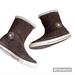Converse Shoes | Converse 525942c Chuck Taylor Womens 9 Brown Suede Leather Fold Over Fuzzy Lined | Color: Brown | Size: 9