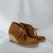 J. Crew Shoes | J. Crew Macalister Wedge Lace Up Suede Booties Size 7 In Camel | Color: Brown | Size: 7