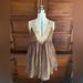 Free People Dresses | Free People Brown Boho Mini Dress | Color: Brown/Cream | Size: S