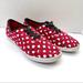 Disney Shoes | Disney’s Minnie Mouse Canvas Sneakers Women’s Or Kids 5 Polka Dot Hearts | Color: Black/Red | Size: 5