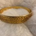 Coach Jewelry | Gold Plated Coach Bangle Bracelet | Color: Gold | Size: Os