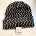 Free People Accessories | Free People Ziggy Fuzzy Cuffed Slouchy Beanie Hat Black Combo Os Nwt | Color: Black/Cream | Size: Os