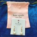 Kate Spade Jewelry | Kate Spade Drop Earrings | Color: Gold/White | Size: Os