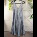 Anthropologie Dresses | Anthropologie Silence + Noise Black Cassidy Slip Tie Dye Dress Size M Nwt | Color: Blue/Gray | Size: M