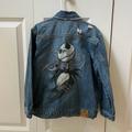 Disney Jackets & Coats | Disney Store Nightmare Before Christmas Halloween Distress Jean Jacket Youth 5/6 | Color: Blue | Size: Youth 5/6