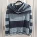 Free People Sweaters | Free People Lulu Rugby Striped Cowl Neck Sweater Sz Xs Alpaca Blend | Color: Blue | Size: Xs