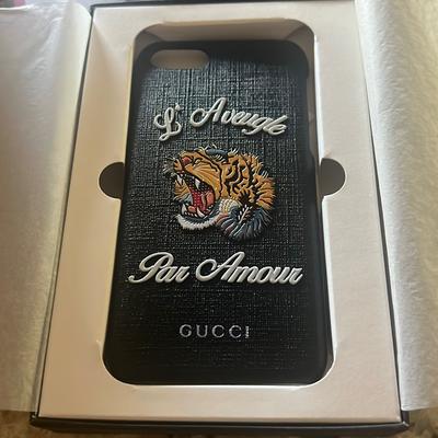 Gucci Other | Gucci I Phone Case For I Phone 6 Limited Edition New New With Box And Tags | Color: Black | Size: Os