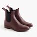 J. Crew Shoes | J.Crew Matte Chelsea Rain Boots In Dark Burgundy - Size 9m | Color: Brown/Red | Size: 9