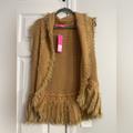Lilly Pulitzer Jackets & Coats | Lilly Pulitzer Torini Faux Fur Sweater Vest | Color: Brown/Tan | Size: M
