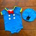 Disney Costumes | Baby Halloween Costume Disney Donald Duck 6 Months | Color: Blue/Yellow | Size: 6 Months