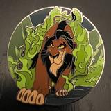 Disney Jewelry | Disney Limited Edition Scar The Lion King Pin | Color: Black/Green | Size: Os