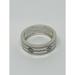 Gucci Jewelry | Gorgeous Gucci 18kt White Gold Band Logo Ring Size 5 1/2 6mm Wide | Color: Gold/White | Size: 5 1/2