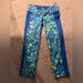 Lilly Pulitzer Pants & Jumpsuits | Lilly Pulitzer Cropped Athletic Pants | Color: Blue/Green | Size: Xs