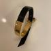 J. Crew Jewelry | J. Crew Leather Metal Bracelet. | Color: Black/Gold | Size: Os