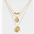 Madewell Jewelry | (74)Flower Etched Necklace Madewell | Color: Gold | Size: Os