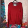 American Eagle Outfitters Sweaters | American Eagle Outfitters Vintage Fit Red V-Neck Long Sleeve Sweater Size L / G | Color: Red | Size: L