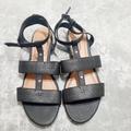 American Eagle Outfitters Shoes | American Eagle Women’s Black Double Strap Beach Sandals Casual Shoes Sz 9 | Color: Black | Size: 9