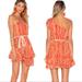 Free People Dresses | Free People Heart Shaped Face Mini Dress In Orange Combo | Color: Orange | Size: M