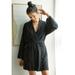 Anthropologie Tops | Daily Practice By Anthropologie Nighttime Robe Tunic Top Cover-Up Black S | Color: Black | Size: S