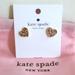 Kate Spade Jewelry | Kate Spade "Yours Truly" Rainbow Pave Heart Studs | Color: Gold/Tan | Size: Os