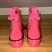 Kate Spade Shoes | Kate Spade Pink Ankle Rain Boots | Color: Black/Pink | Size: 8