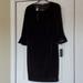 Anthropologie Dresses | Anthropologie Donna Morgan Black Velvet Dress Nwt | Color: Black | Size: 10