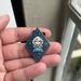 Disney Accessories | Disney Frozen Elsa Diamond Cross Stitch Mystery Pin | Color: Blue/Silver | Size: Os