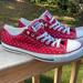 Converse Shoes | Converse Chuck Taylor All Star Perforated Star Ox Red Sneakers Size M10/W12 | Color: Red | Size: 12