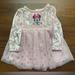 Disney Dresses | Eucdisney Baby Minnie Mouse Crushed Velvet Sparkle Tutu Dress | Color: Pink | Size: 3-6mb
