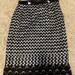 Louis Vuitton Skirts | Louis Vuitton Anchor Silk Skirt. Good Condition | Color: Black/White | Size: 36