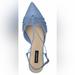 Nine West Shoes | Nine West Blue Aida Slingback Pointy Toe Flats | Color: Blue | Size: 9