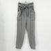 Athleta Pants & Jumpsuits | Athleta Skyline Plaid Paperbag Pants Size 2 Gray High Rise Tapered Belted Waist | Color: Gray/Red | Size: 2