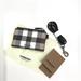 Burberry Accessories | Burberry Large Check Canvas Leather Cardholder Lanyard Wallet Key Holder | Color: Black/Brown | Size: Os