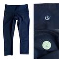 Lululemon Athletica Pants & Jumpsuits | Lululemon Athletica Navy Blue Cropped 19” Leggings Size 2 | Color: Blue | Size: 2