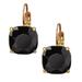 Kate Spade Jewelry | Kate Spade Jet Black Crystal Squared Away Leverback Earrings | Color: Black/Gold | Size: Os